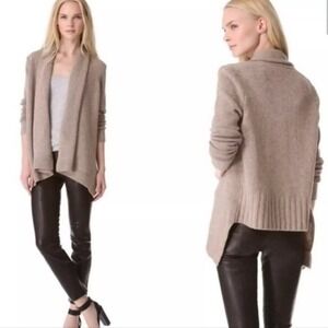 Vince XS Yak Wool Open Front  Waterfall Lagenlook Cardigan Heritage Cottagecore